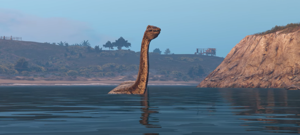 Das Monster von Loch Ness im See von Los Santos.