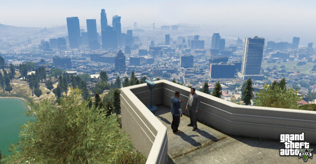 GTA V view from observatory and Los Santos in back